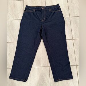 Lands' End Women's Navy ankle Jeans/size 16